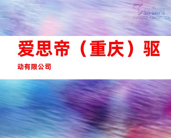 爱思帝（重庆）驱动有限公司