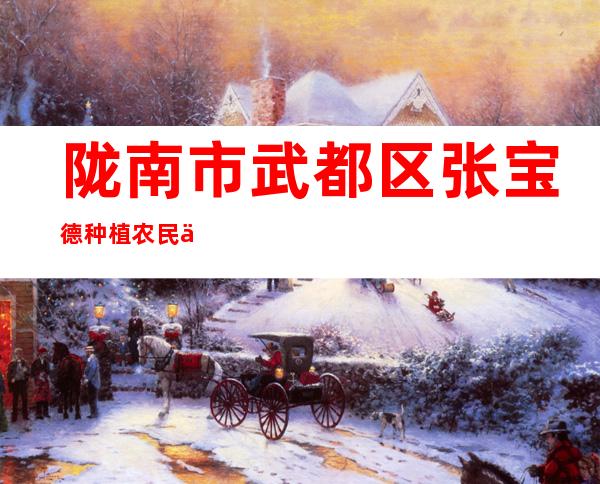 陇南市武都区张宝德种植农民专业合作社